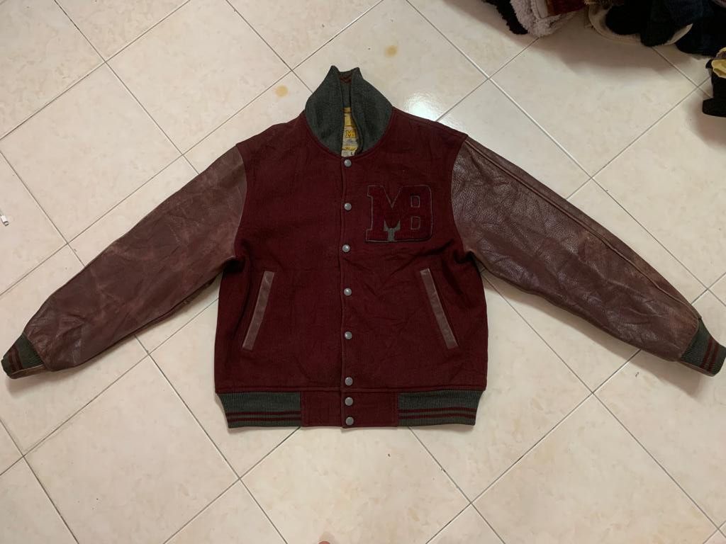 Macbeth Vintage Macbeth Varsity Jacket sleeve Leather Size US L / EU 52-54 / 3 - 3 Thumbnail