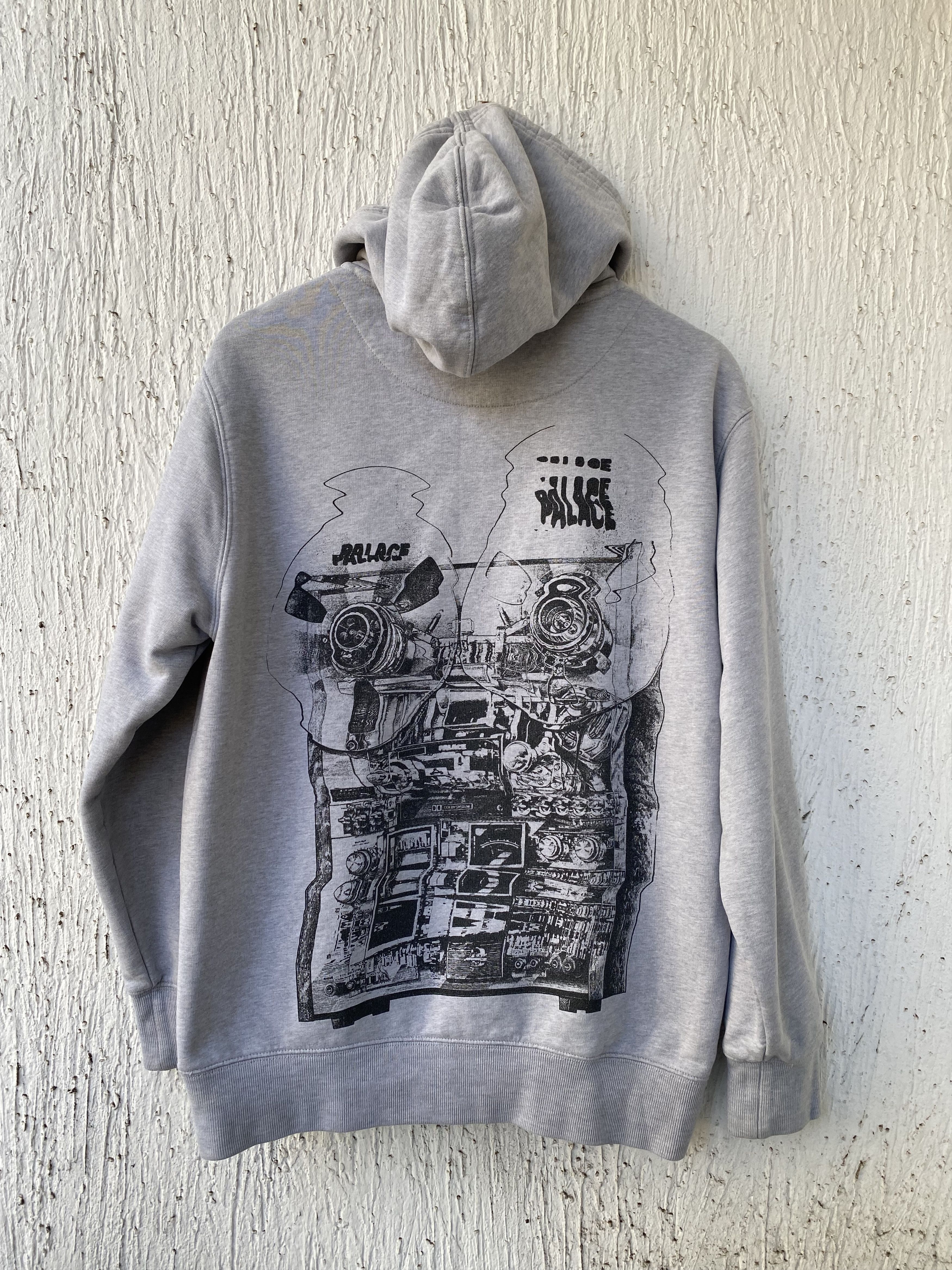 Palace FW18 Tri-Wobble Hood Grey Marl Size US S / EU 44-46 / 1 - 4 Thumbnail