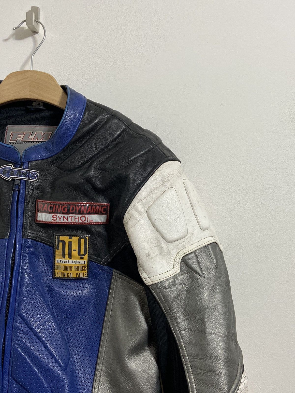 Vintage FLM Leather Moto Racing Jacket Size US S / EU 44-46 / 1 - 5 Thumbnail