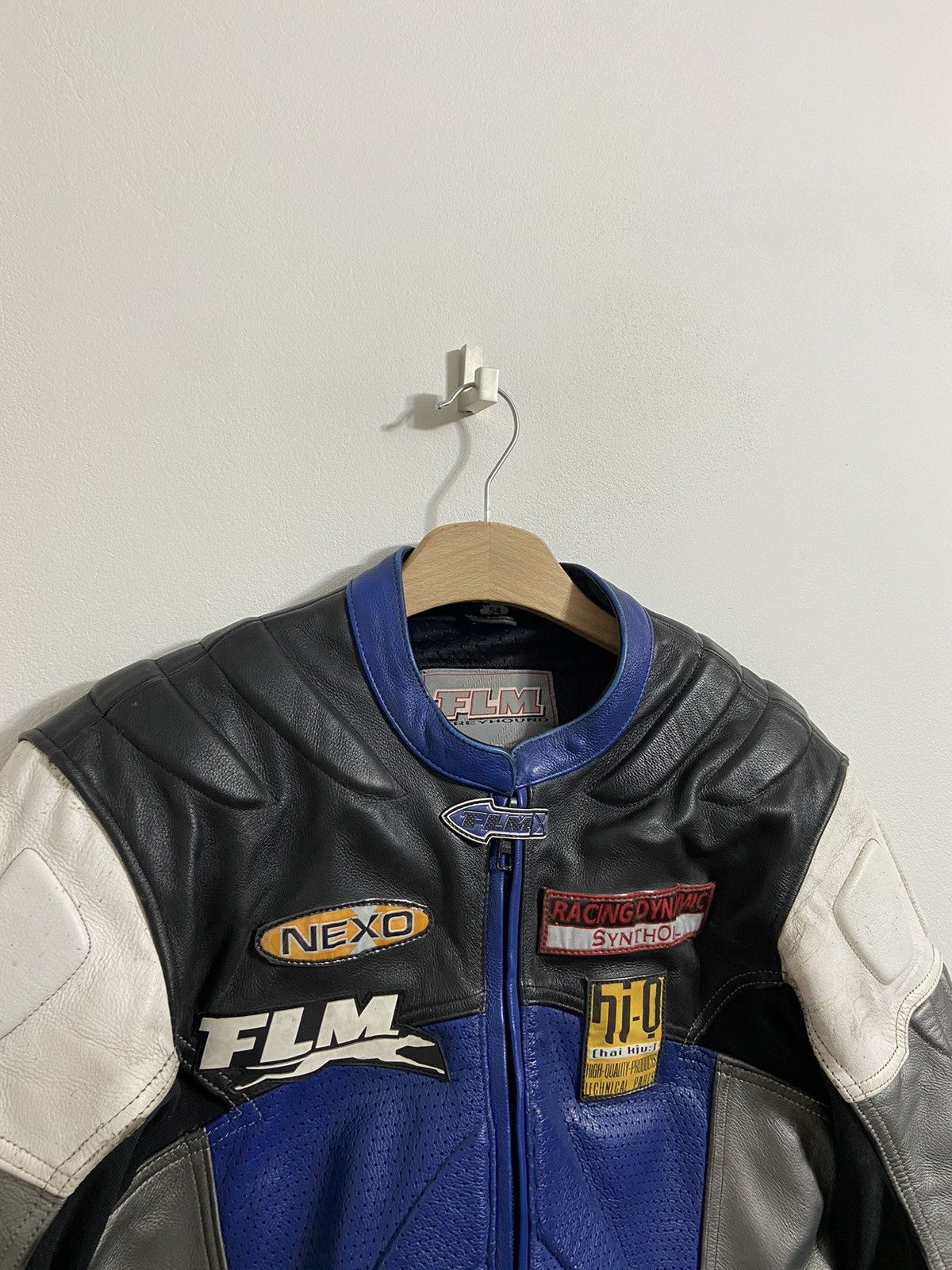 Vintage FLM Leather Moto Racing Jacket Size US S / EU 44-46 / 1 - 3 Thumbnail