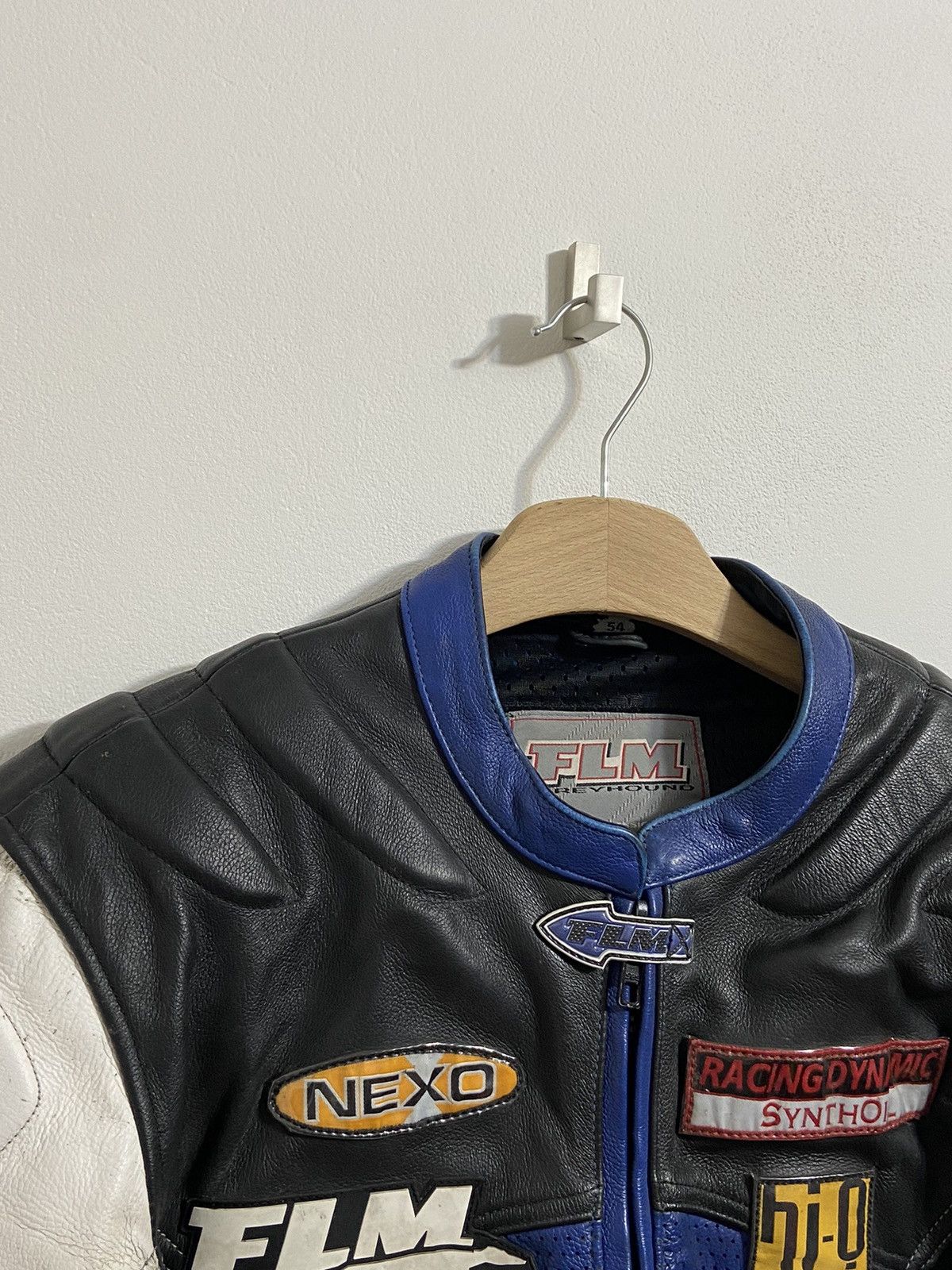 Vintage FLM Leather Moto Racing Jacket Size US S / EU 44-46 / 1 - 4 Thumbnail