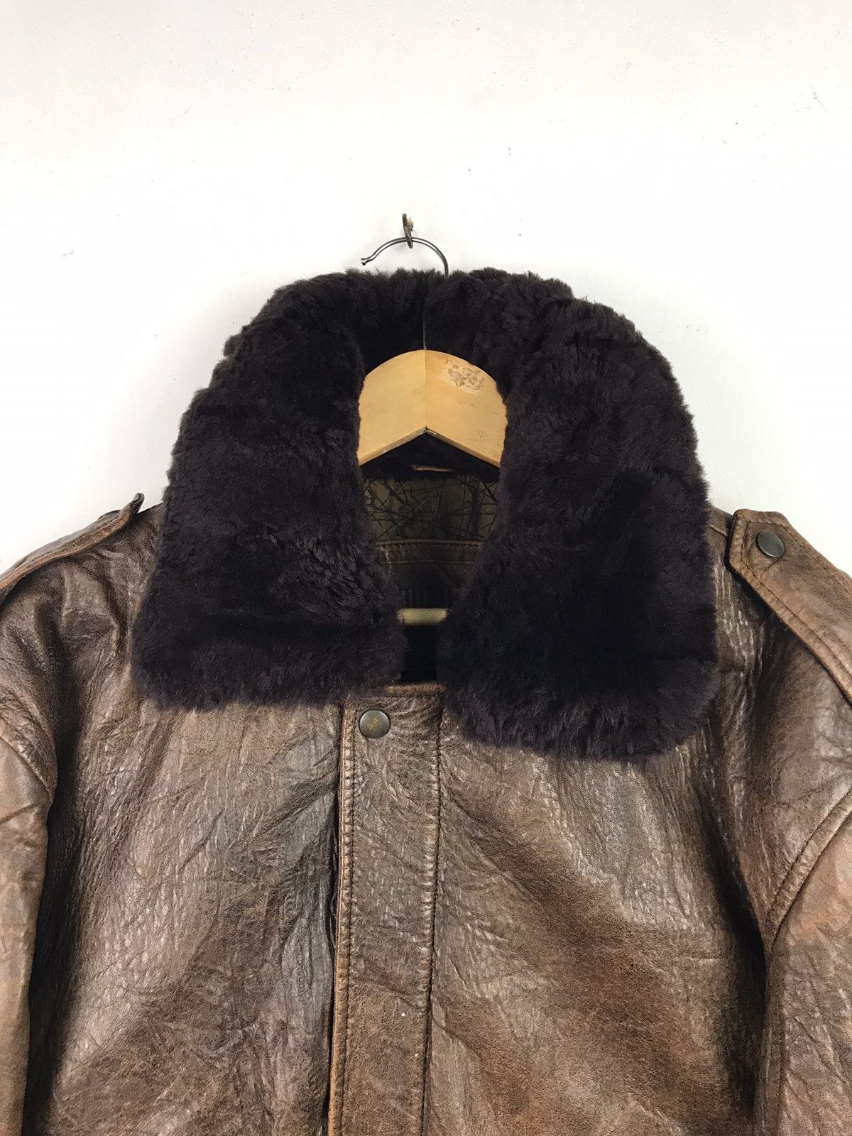 Japanese Brand Type B-3 Sub Urban Leather sherpa jacket Size US L / EU 52-54 / 3 - 3 Thumbnail