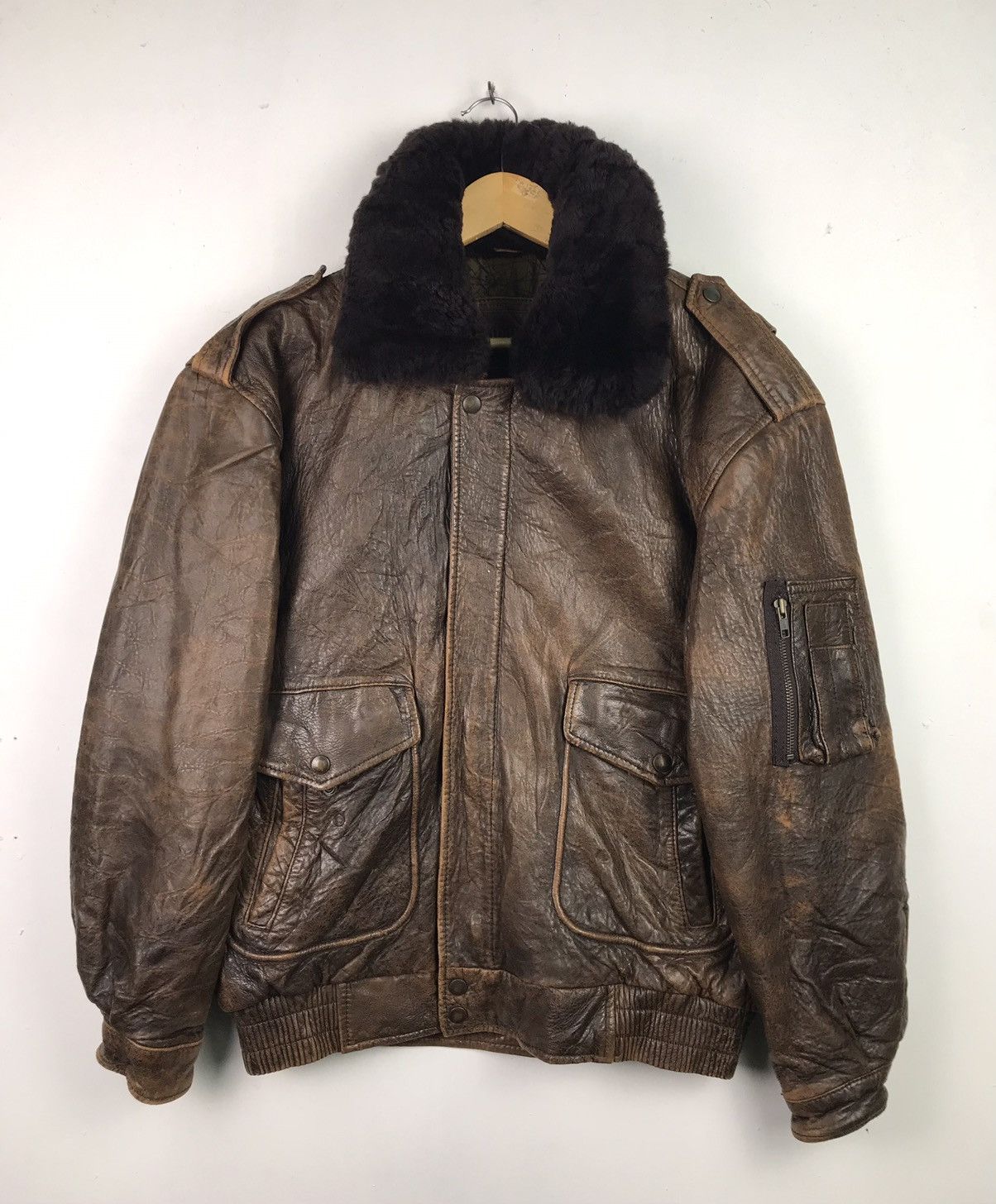 Japanese Brand Type B-3 Sub Urban Leather sherpa jacket Size US L / EU 52-54 / 3 - 1 Thumbnail