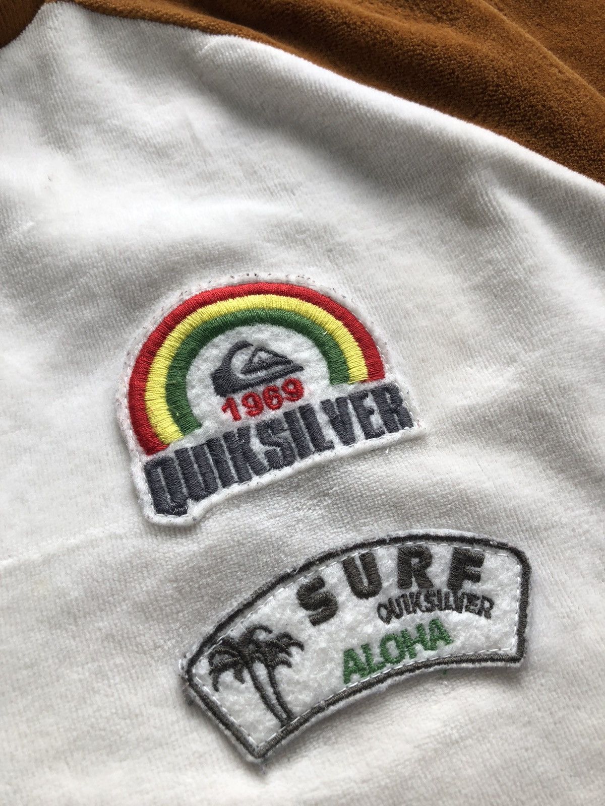 Quiksilver QuickSilver Big Logo velvet Zipper Jacket Size US L / EU 52-54 / 3 - 6 Thumbnail