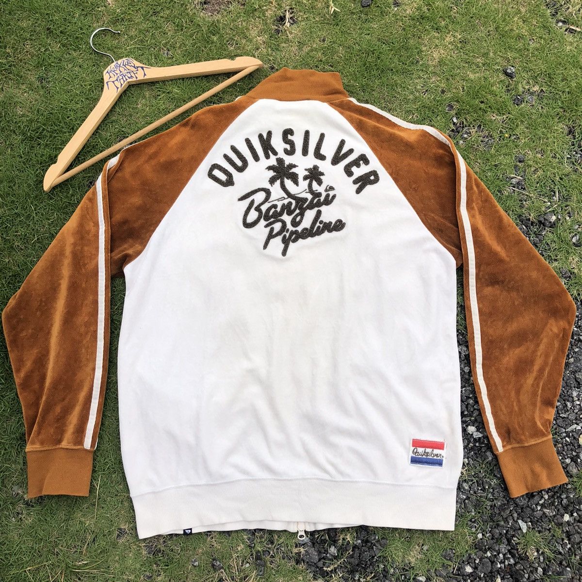 Quiksilver QuickSilver Big Logo velvet Zipper Jacket Size US L / EU 52-54 / 3 - 1 Thumbnail
