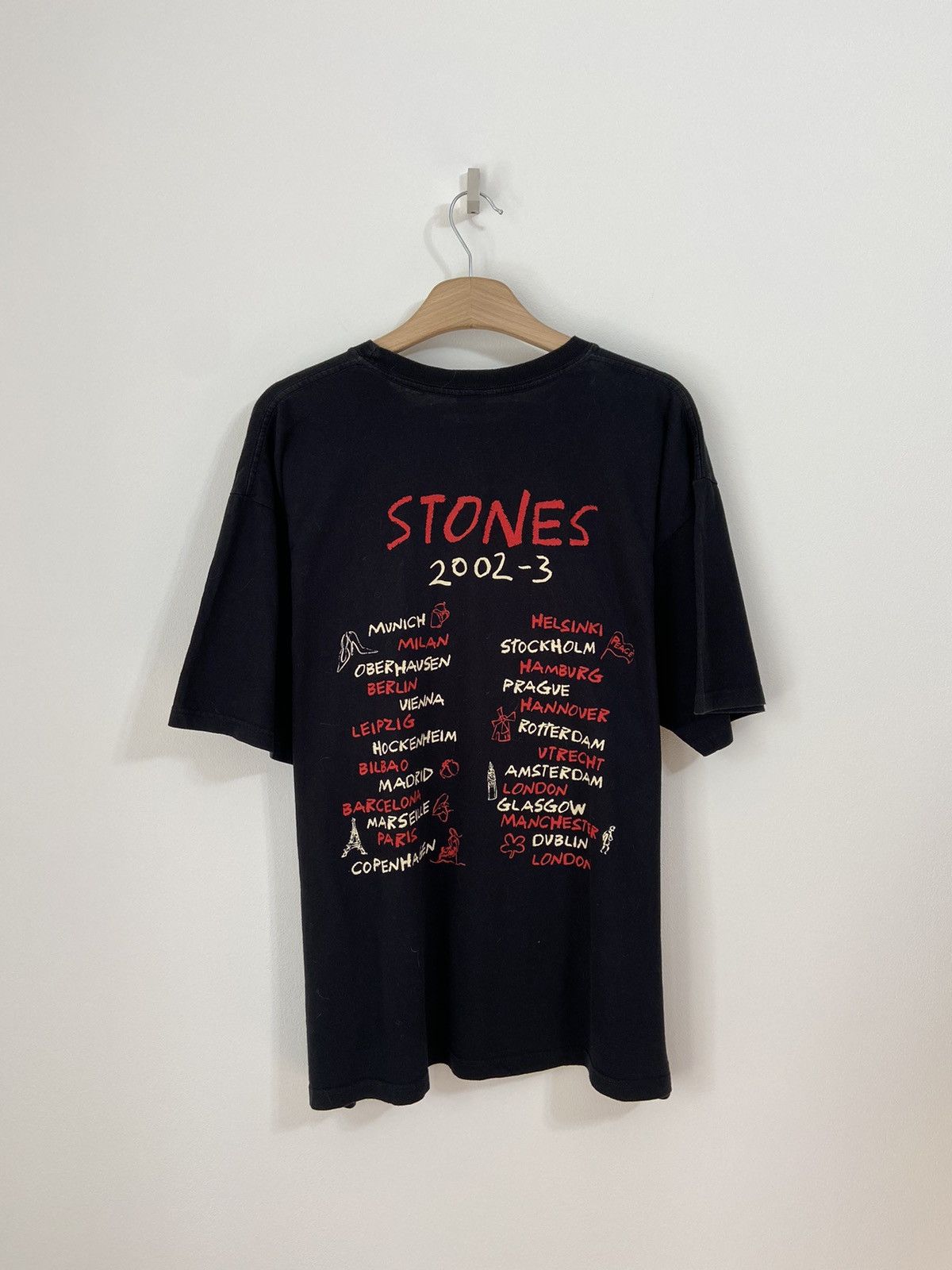 Band Tees ROLLING STONES 2002 Tour VINTAGE Tee Size US XXL / EU 58 / 5 - 11 Thumbnail