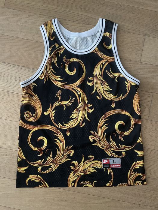 Supreme best sale foamposite jersey