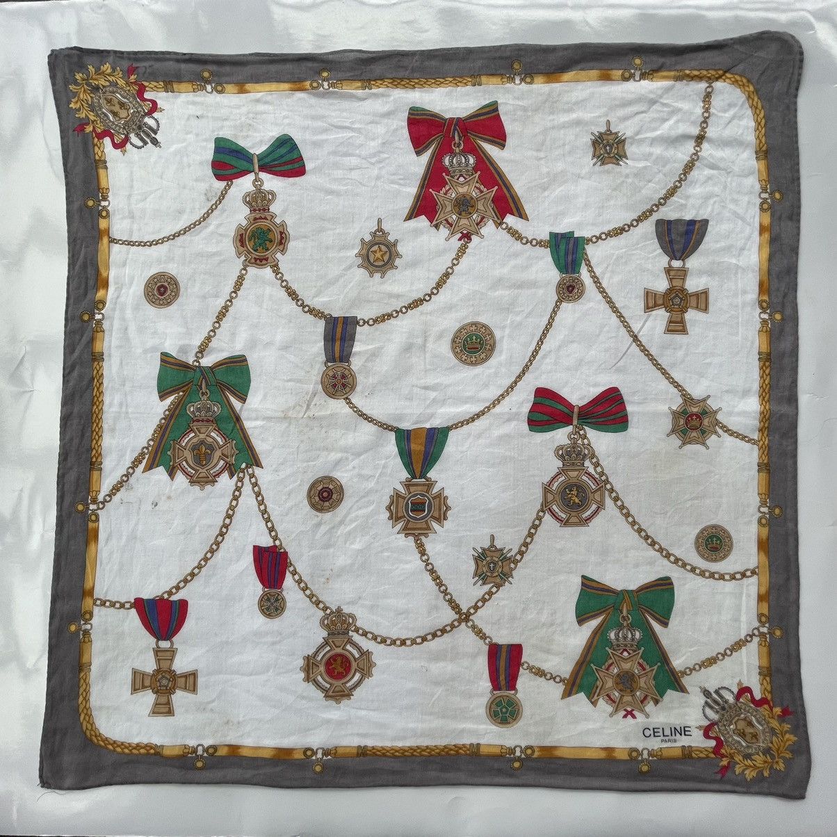Celine Celine Bandana Handkerchief Neckerchief Hair Scarf Size ONE SIZE - 11 Thumbnail
