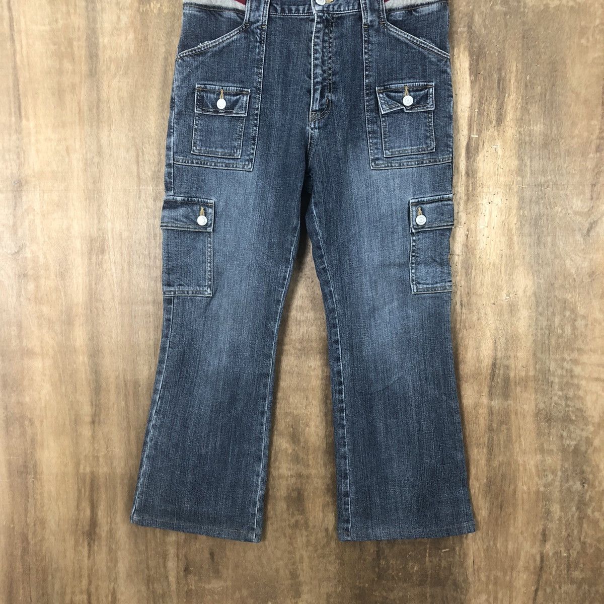 Japanese Brand Ftop Blue Denim Jeans Multipocket pants #6273 Size 30" / US 8 / IT 44 - 3 Thumbnail