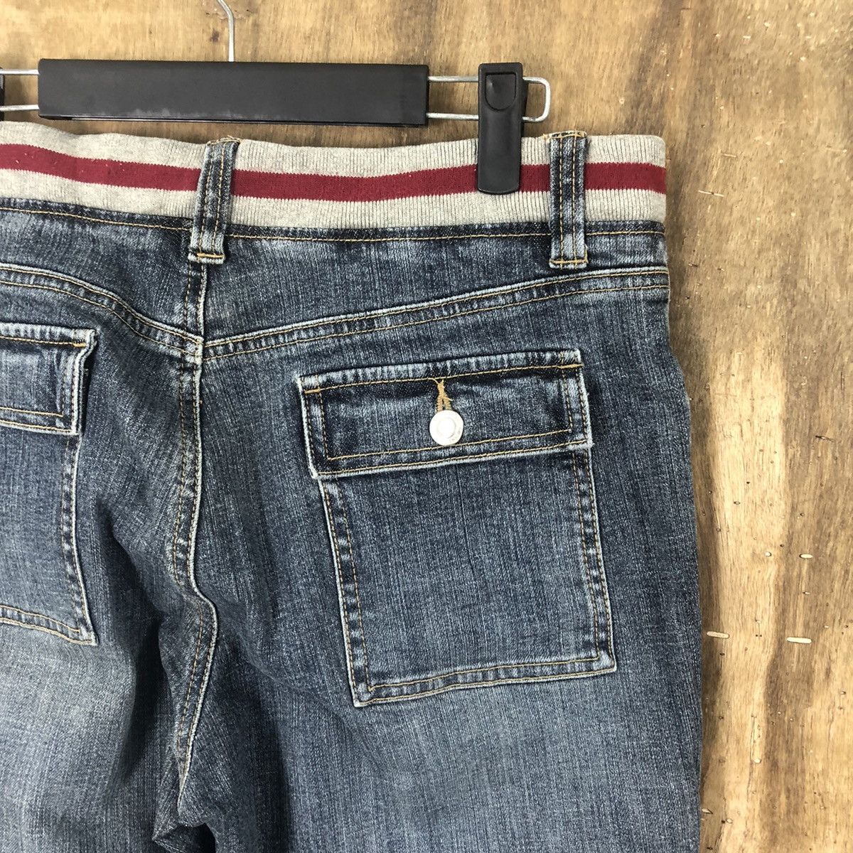 Japanese Brand Ftop Blue Denim Jeans Multipocket pants #6273 Size 30" / US 8 / IT 44 - 12 Thumbnail
