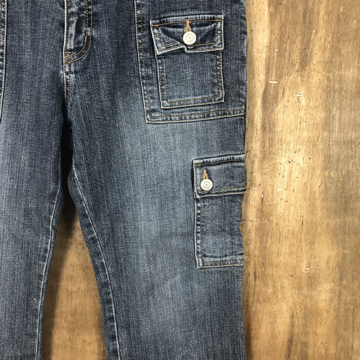 Japanese Brand Ftop Blue Denim Jeans Multipocket pants #6273 Size 30" / US 8 / IT 44 - 7 Thumbnail