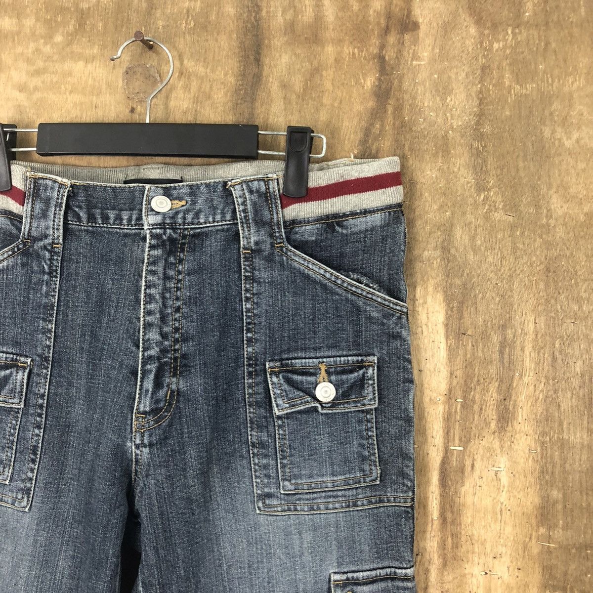 Japanese Brand Ftop Blue Denim Jeans Multipocket pants #6273 Size 30" / US 8 / IT 44 - 5 Thumbnail