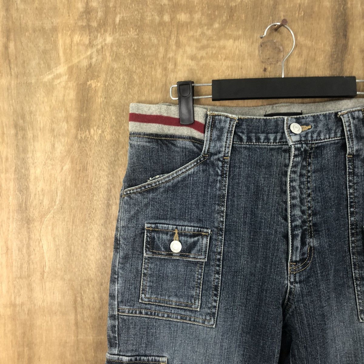 Japanese Brand Ftop Blue Denim Jeans Multipocket pants #6273 Size 30" / US 8 / IT 44 - 4 Thumbnail