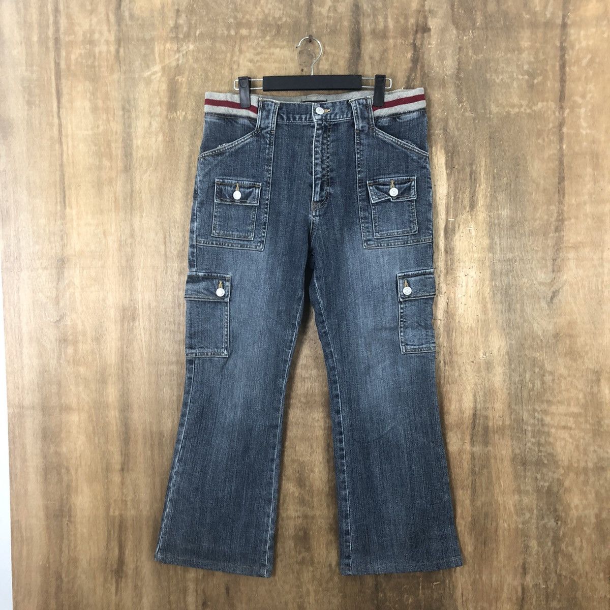 Japanese Brand Ftop Blue Denim Jeans Multipocket pants #6273 Size 30" / US 8 / IT 44 - 1 Thumbnail
