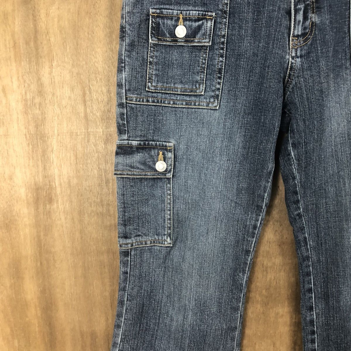 Japanese Brand Ftop Blue Denim Jeans Multipocket pants #6273 Size 30" / US 8 / IT 44 - 6 Thumbnail