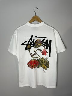 Stussy Withered Flower T Shirt | Grailed