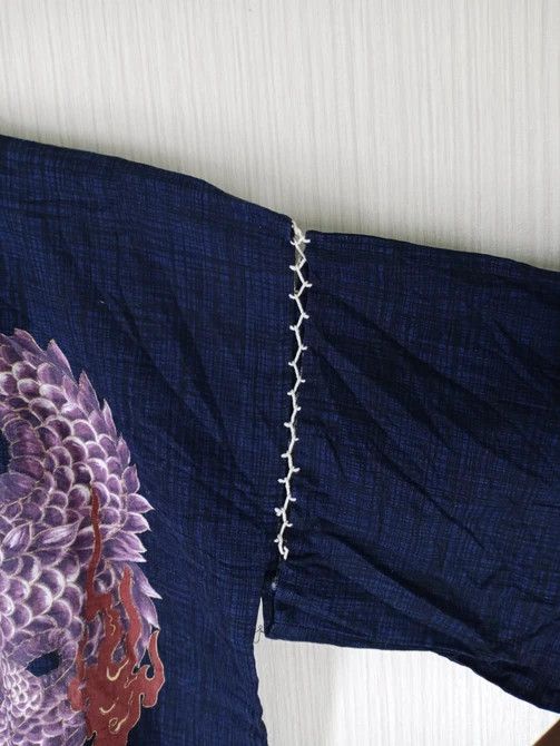 Japanese Brand Rare Vintage Kimono Japan Dragon Cardigan Overprint Size US L / EU 52-54 / 3 - 4 Thumbnail