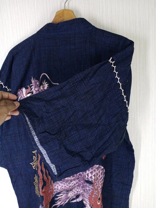 Japanese Brand Rare Vintage Kimono Japan Dragon Cardigan Overprint Size US L / EU 52-54 / 3 - 5 Thumbnail
