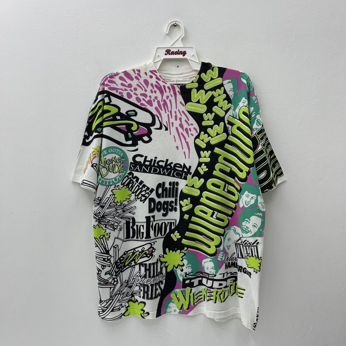 Vintage 90s Texas Print Single Stitch T-Shirt Grau XXL