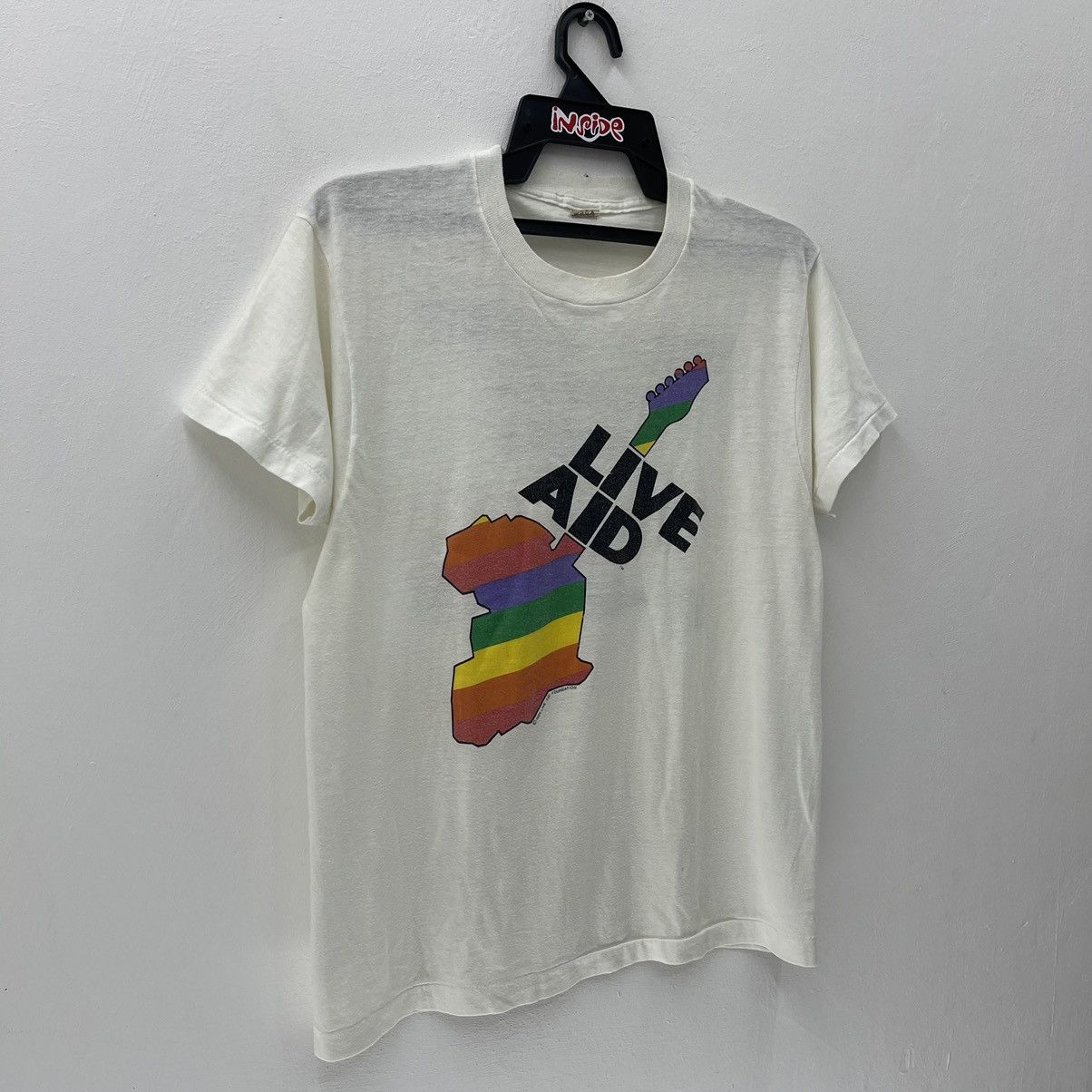Band Tees × Vintage Vintage Live Aid Foundation This Shirt Saves Live Size US L / EU 52-54 / 3 - 8 Thumbnail