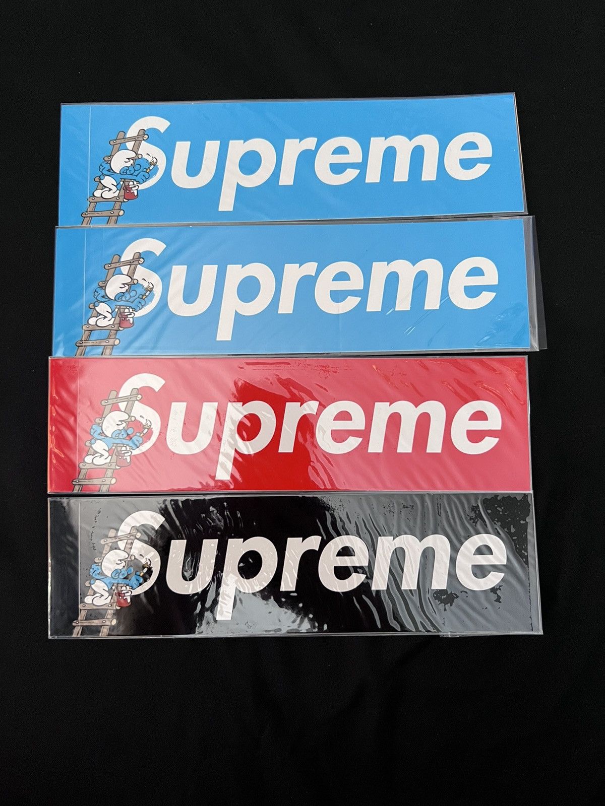 Supreme Smurf Sticker | Grailed