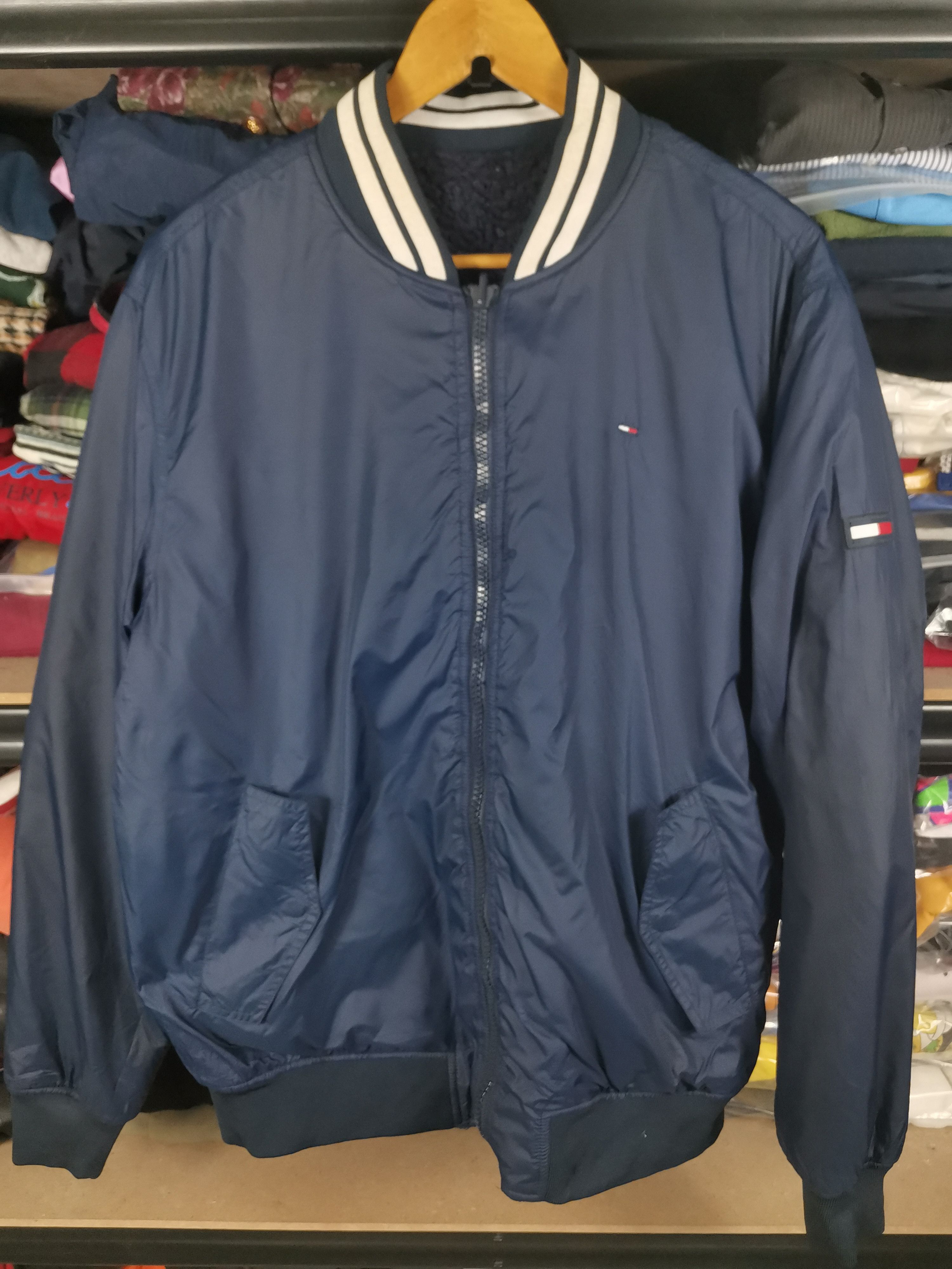 Tommy Hilfiger Vintage Tommy Jeans Riversable Sherpa Jacket Size US XL / EU 56 / 4 - 4 Thumbnail