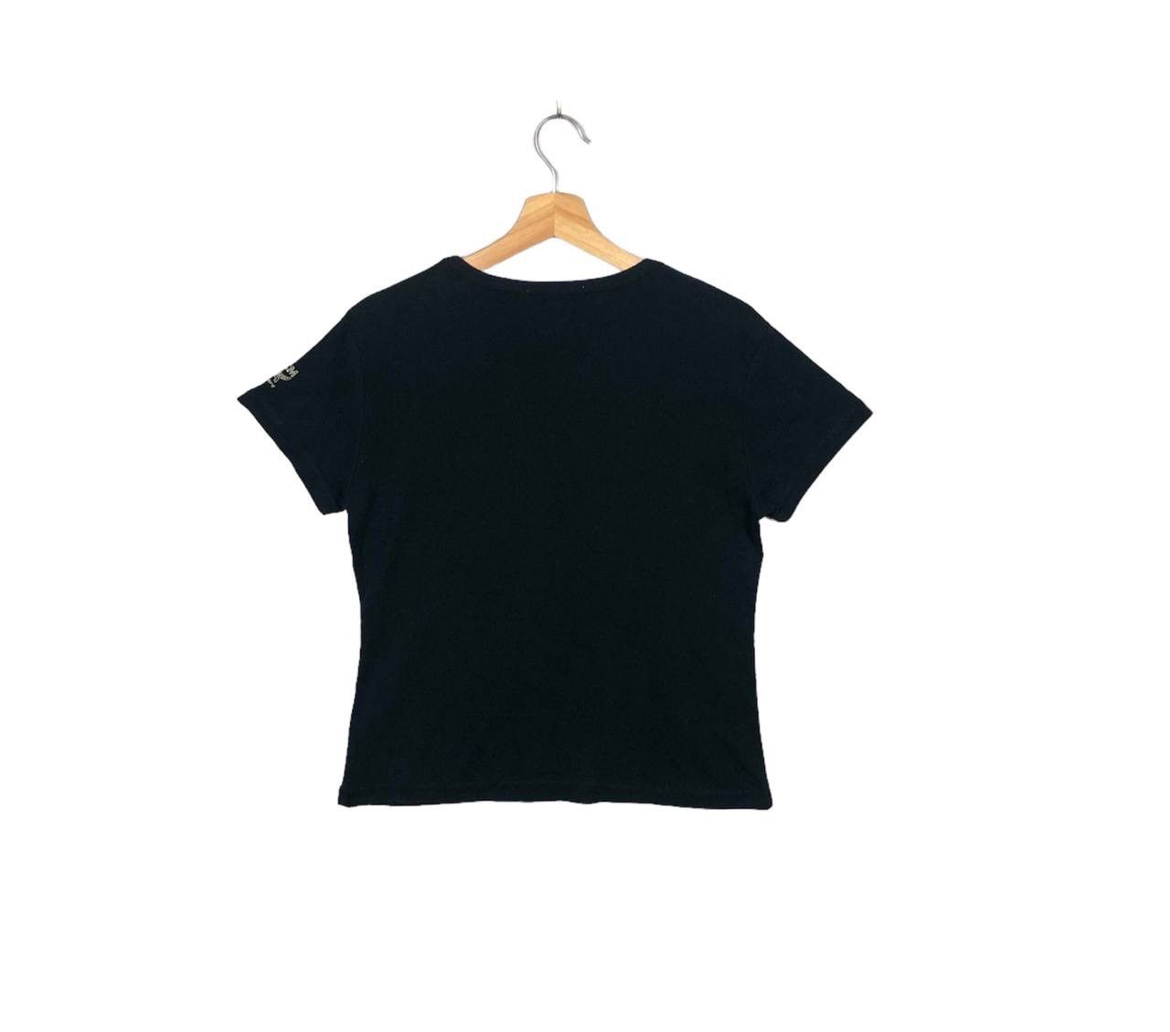 MCM Luxury MCM Double Pocket Punk Style Black Tee Shirt Size M / US 6-8 / IT 42-44 - 2 Thumbnail