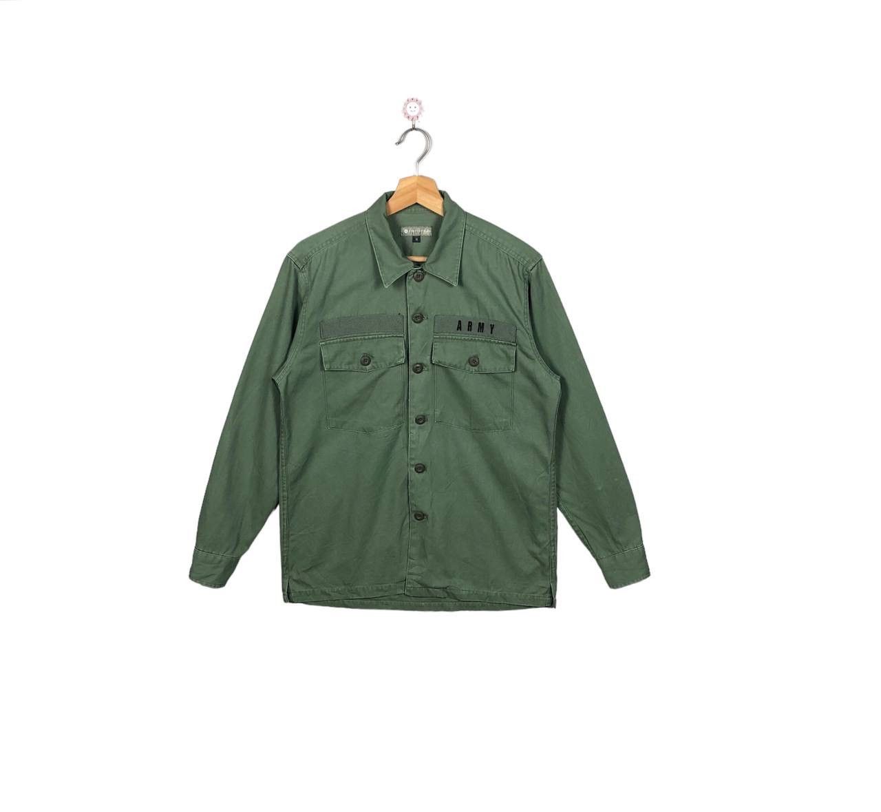 Restoration Vintage 90s ARMY Green Military Tshirt Size US M / EU 48-50 / 2 - 1 Thumbnail