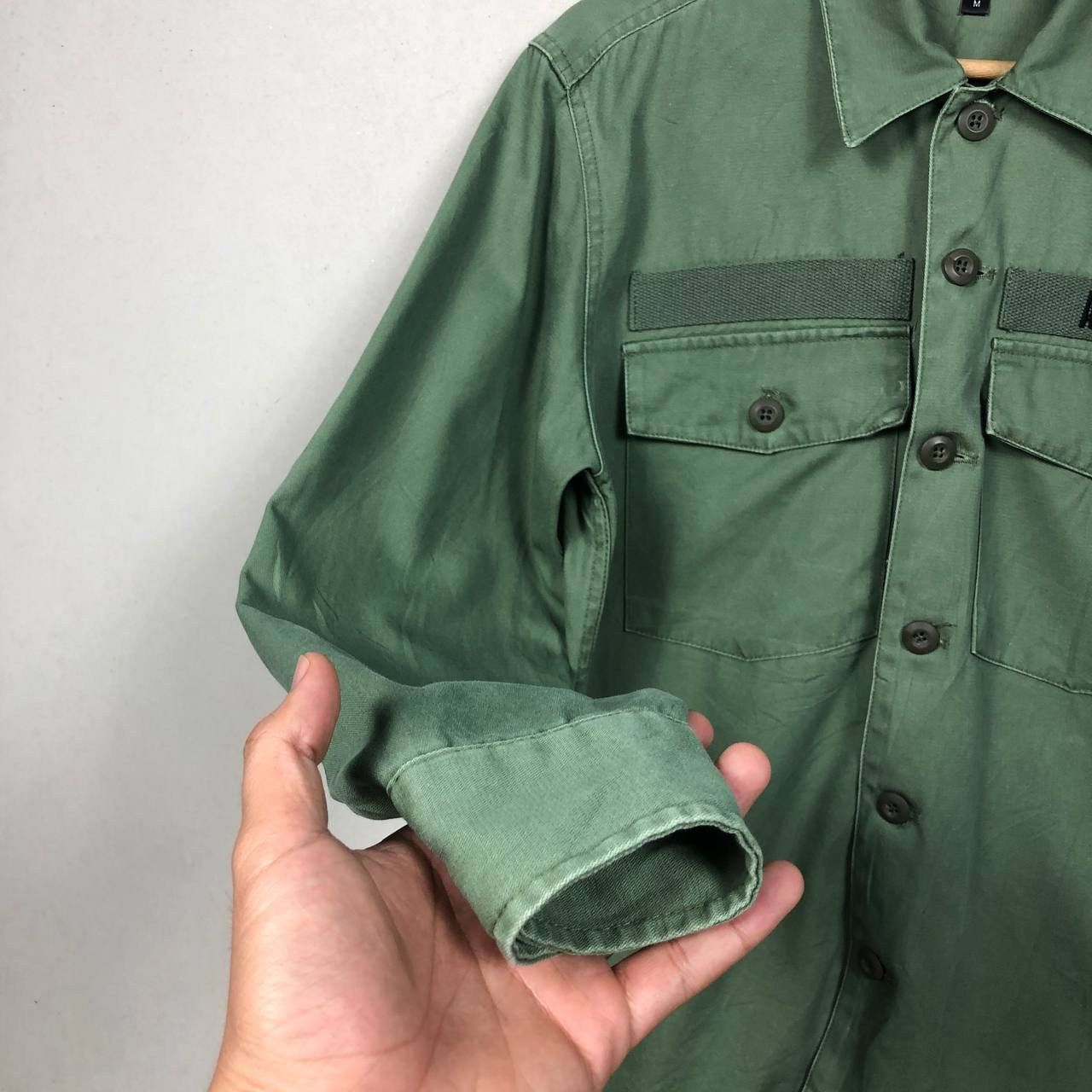 Restoration Vintage 90s ARMY Green Military Tshirt Size US M / EU 48-50 / 2 - 7 Thumbnail