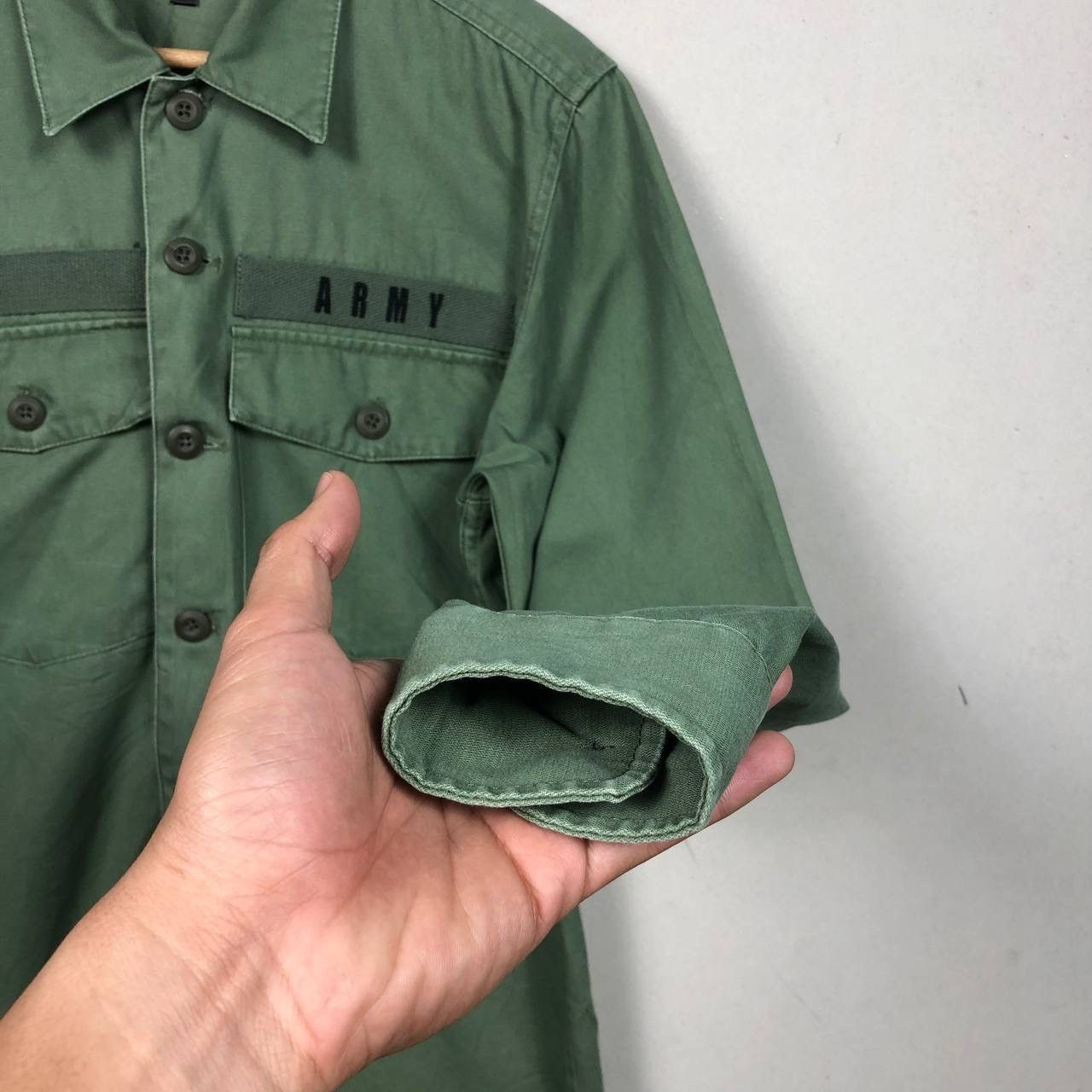 Restoration Vintage 90s ARMY Green Military Tshirt Size US M / EU 48-50 / 2 - 6 Thumbnail