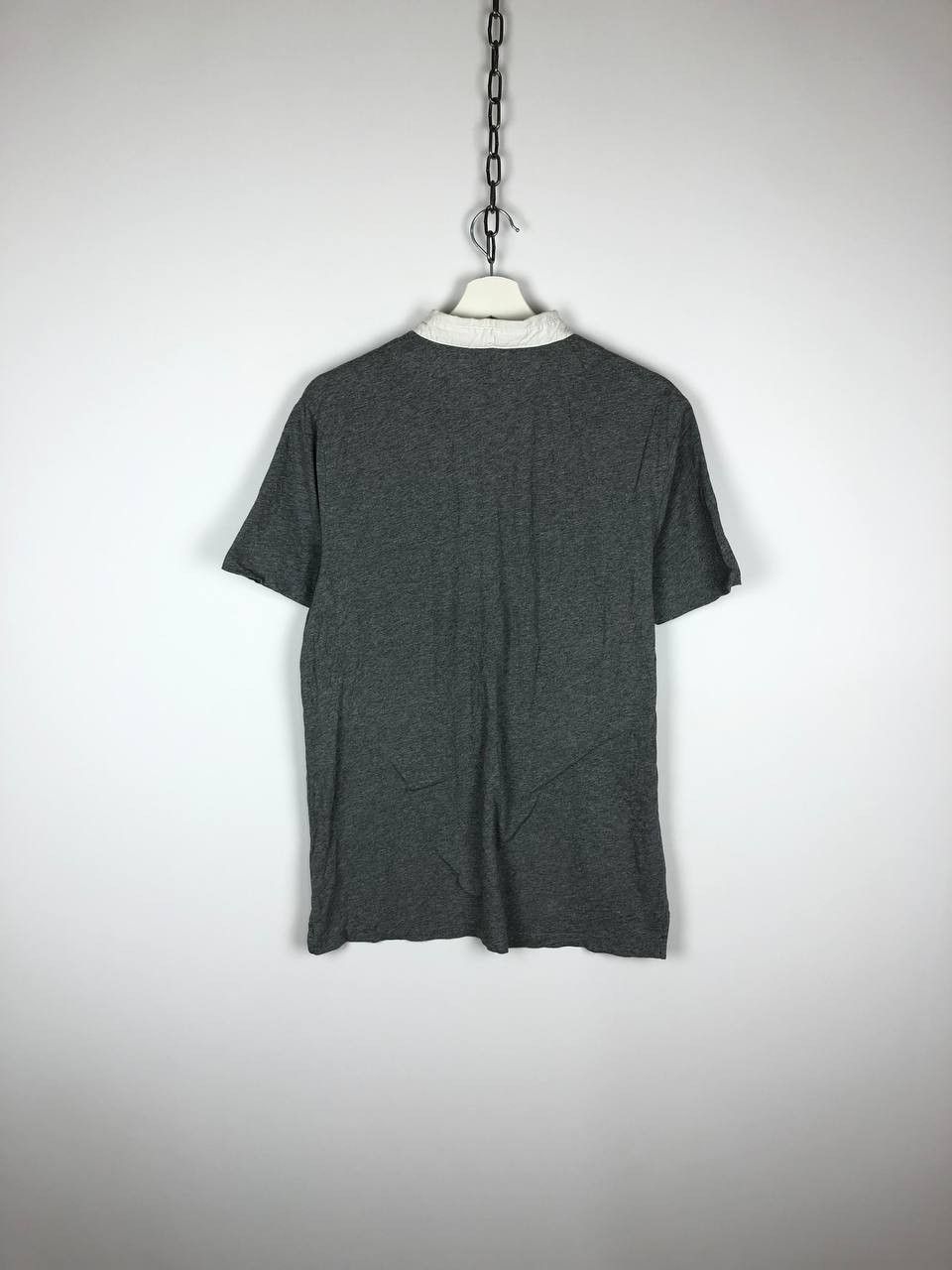 Allsaints AllSaints Basic T-Shirt Polo Small Embroidered Logo Gray XL Size US XL / EU 56 / 4 - 6 Thumbnail