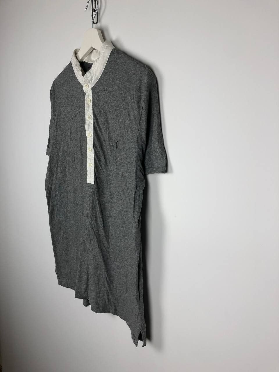 Allsaints AllSaints Basic T-Shirt Polo Small Embroidered Logo Gray XL Size US XL / EU 56 / 4 - 4 Thumbnail