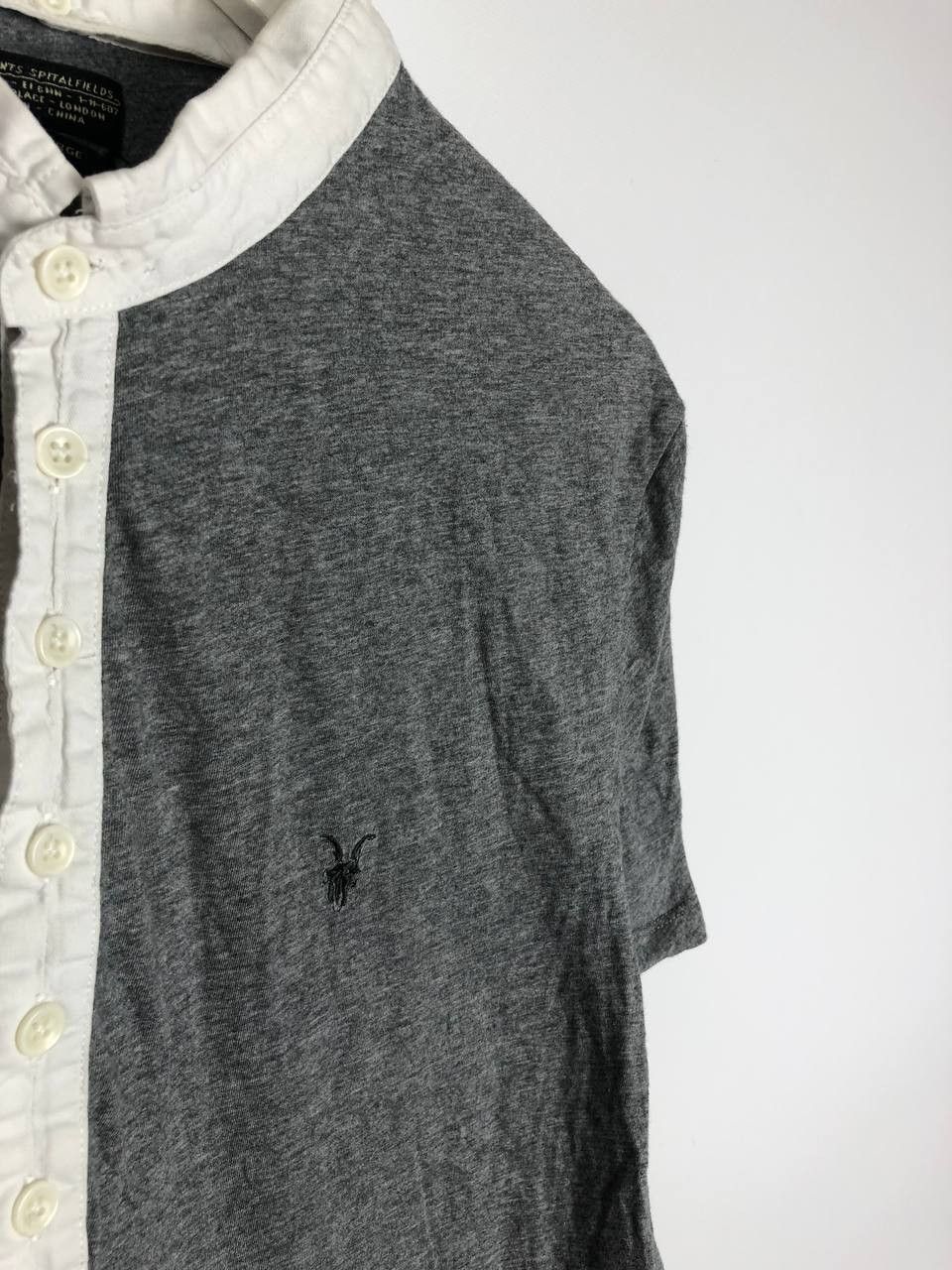 Allsaints AllSaints Basic T-Shirt Polo Small Embroidered Logo Gray XL Size US XL / EU 56 / 4 - 5 Thumbnail