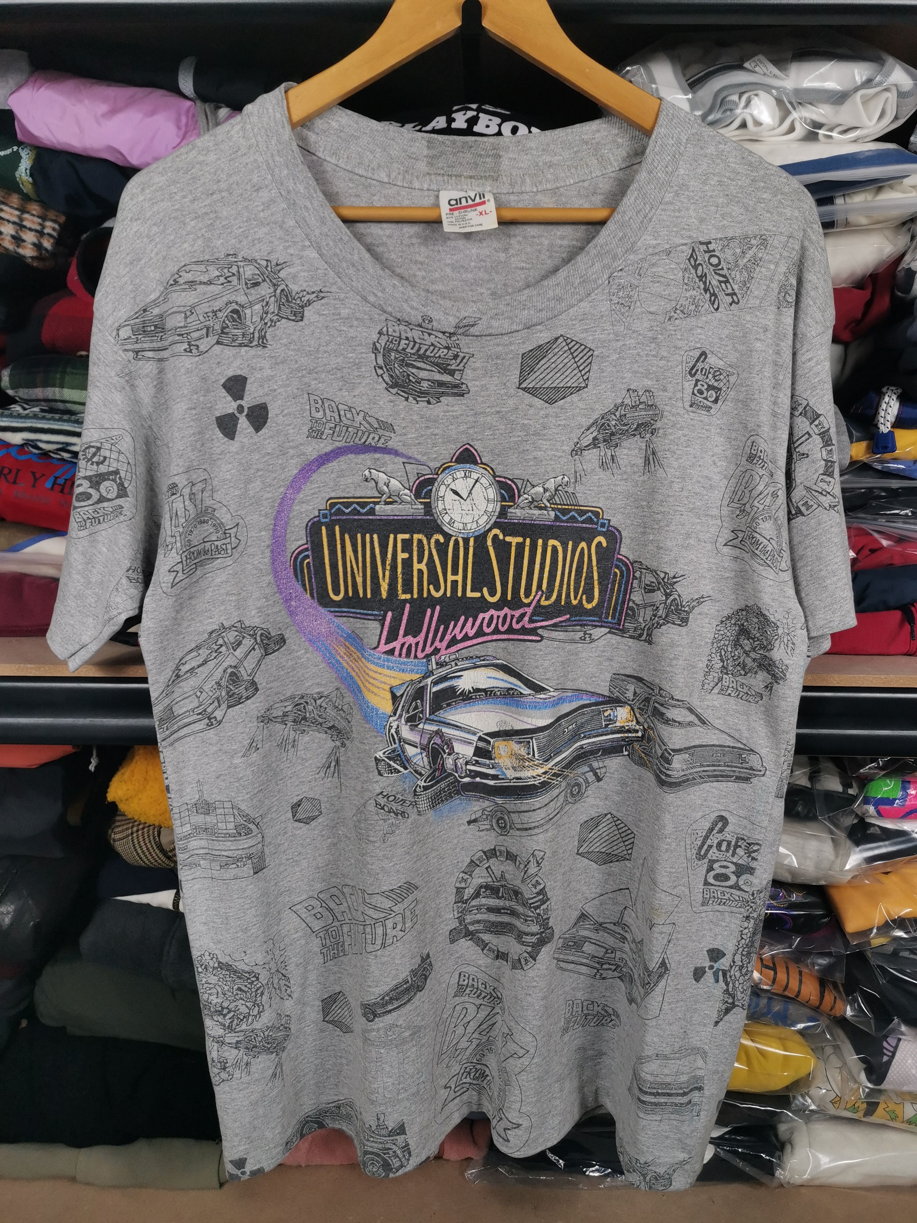 Vintage Vintage 90s Back To The Future Fullprint Shirt Made In Usa Size US L / EU 52-54 / 3 - 1 Thumbnail
