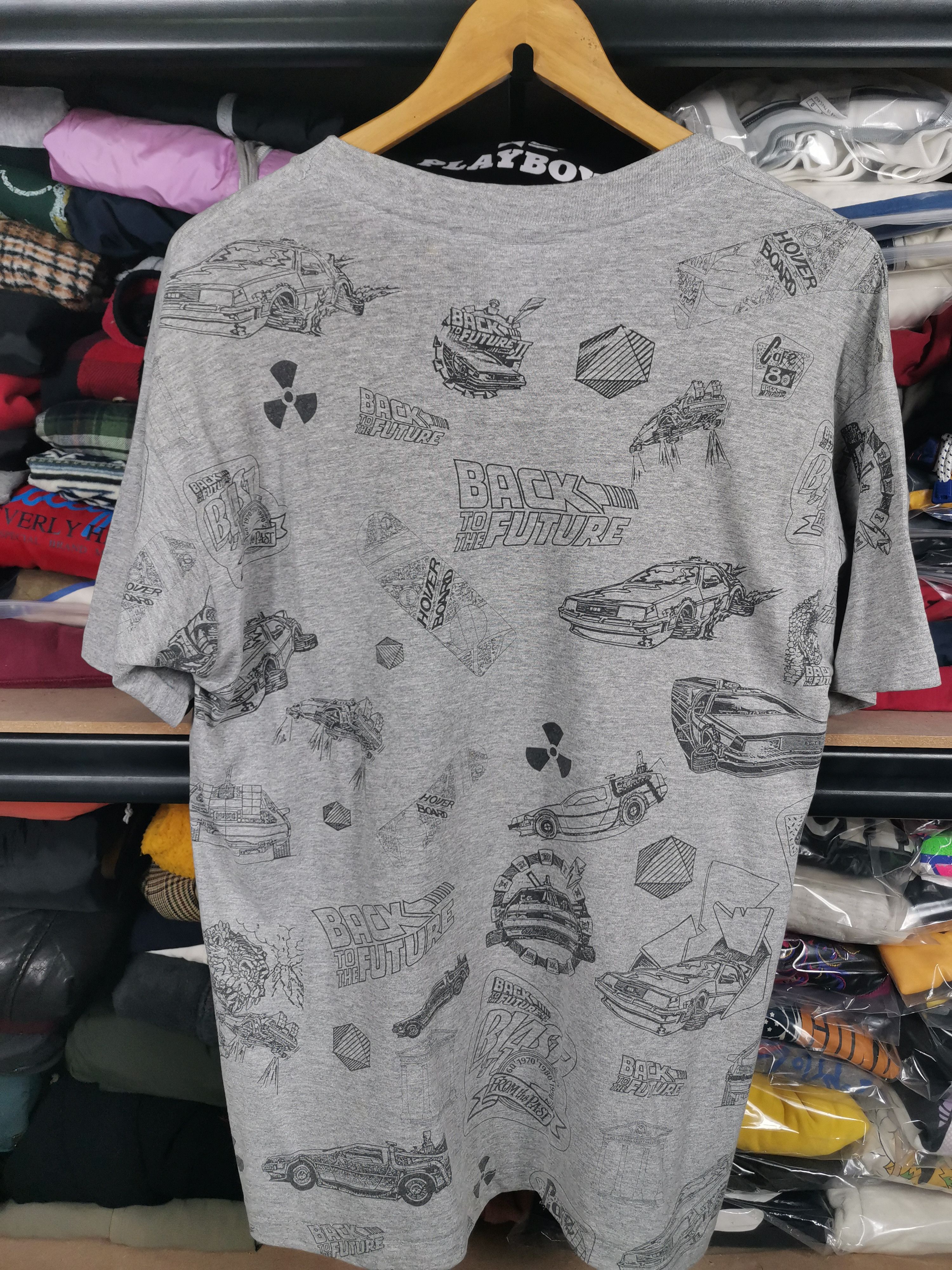 Vintage Vintage 90s Back To The Future Fullprint Shirt Made In Usa Size US L / EU 52-54 / 3 - 3 Thumbnail