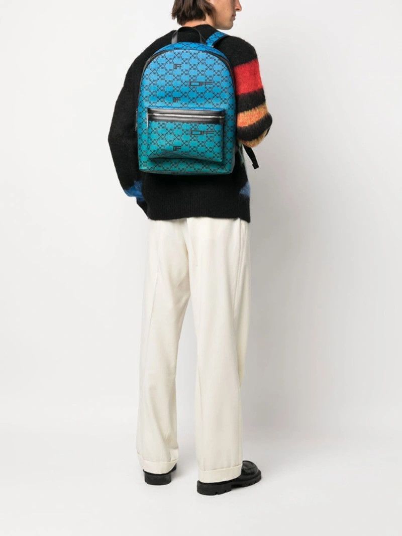 Off-White Backpacks in Blue Size ONE SIZE - 3 Thumbnail