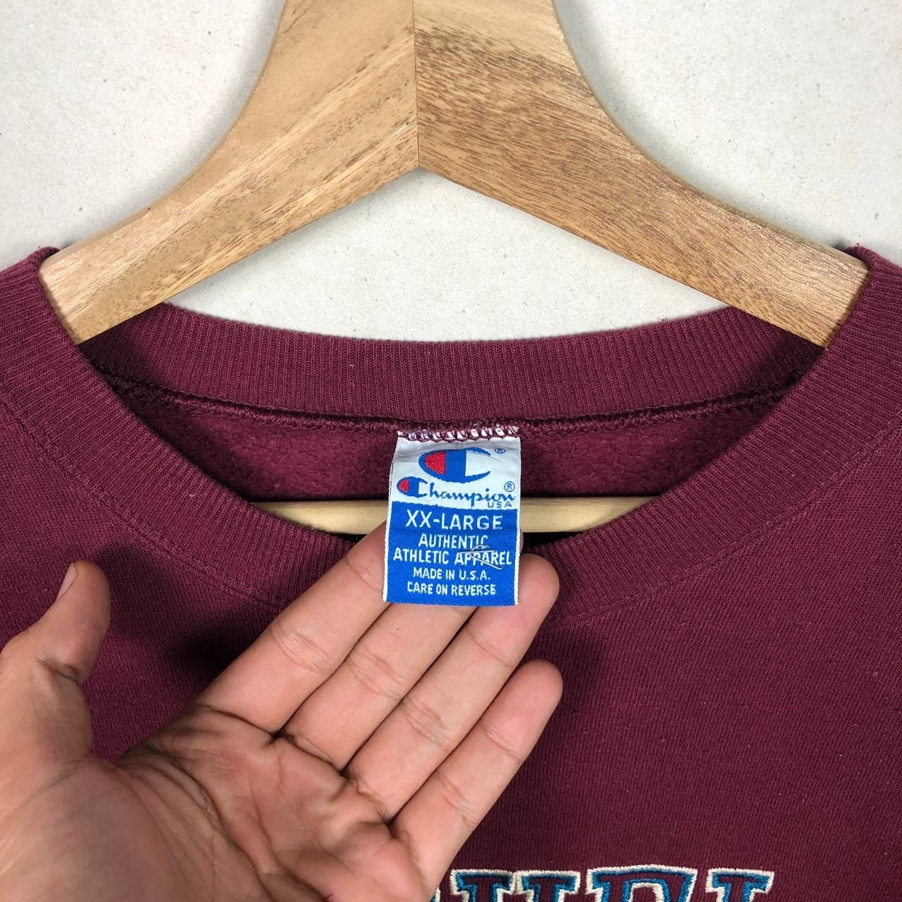 Champion × Vintage BAGGY Vintage 90s Champion Jumper Sweatshirt Street Style Size US XXL / EU 58 / 5 - 7 Thumbnail