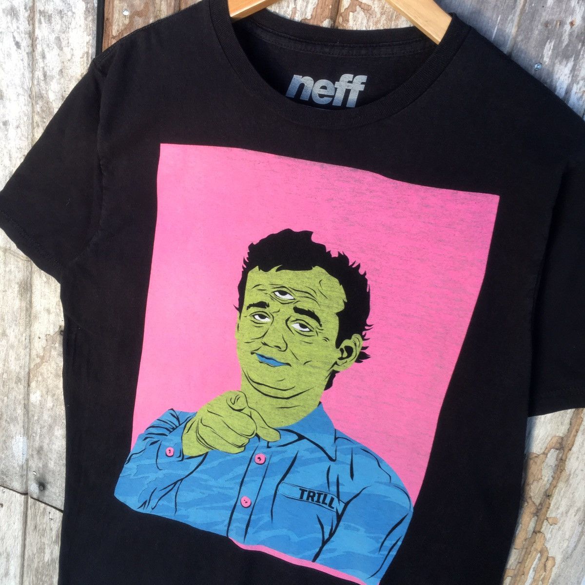 NEFF Thrashed Faded Vintage Neff Skateboard ERD GRUNGE TEE Size US M / EU 48-50 / 2 - 2 Thumbnail
