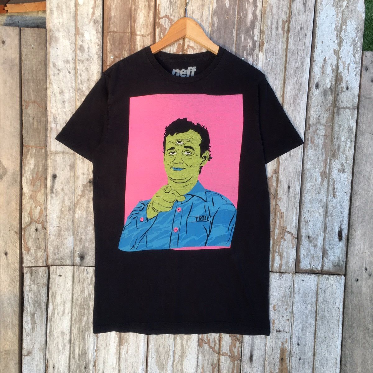 NEFF Thrashed Faded Vintage Neff Skateboard ERD GRUNGE TEE Size US M / EU 48-50 / 2 - 1 Thumbnail