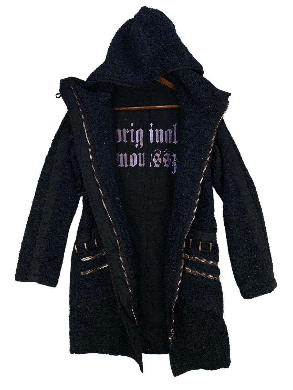 If Six Was Nine Moussy Faux Fur Long Jacket Size XS / US 0-2 / IT 36-38 - 2 Thumbnail