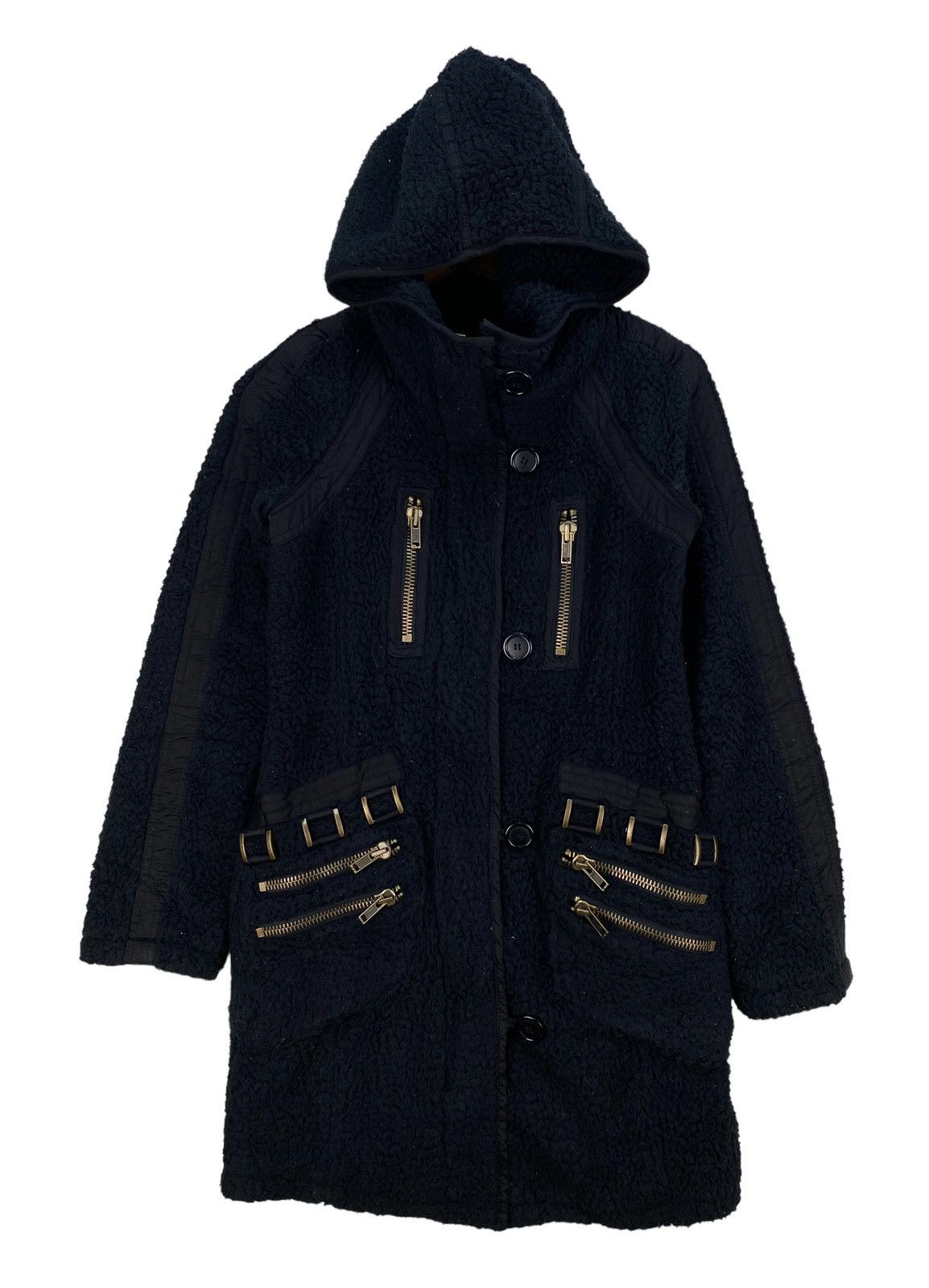If Six Was Nine Moussy Faux Fur Long Jacket Size XS / US 0-2 / IT 36-38 - 1 Thumbnail