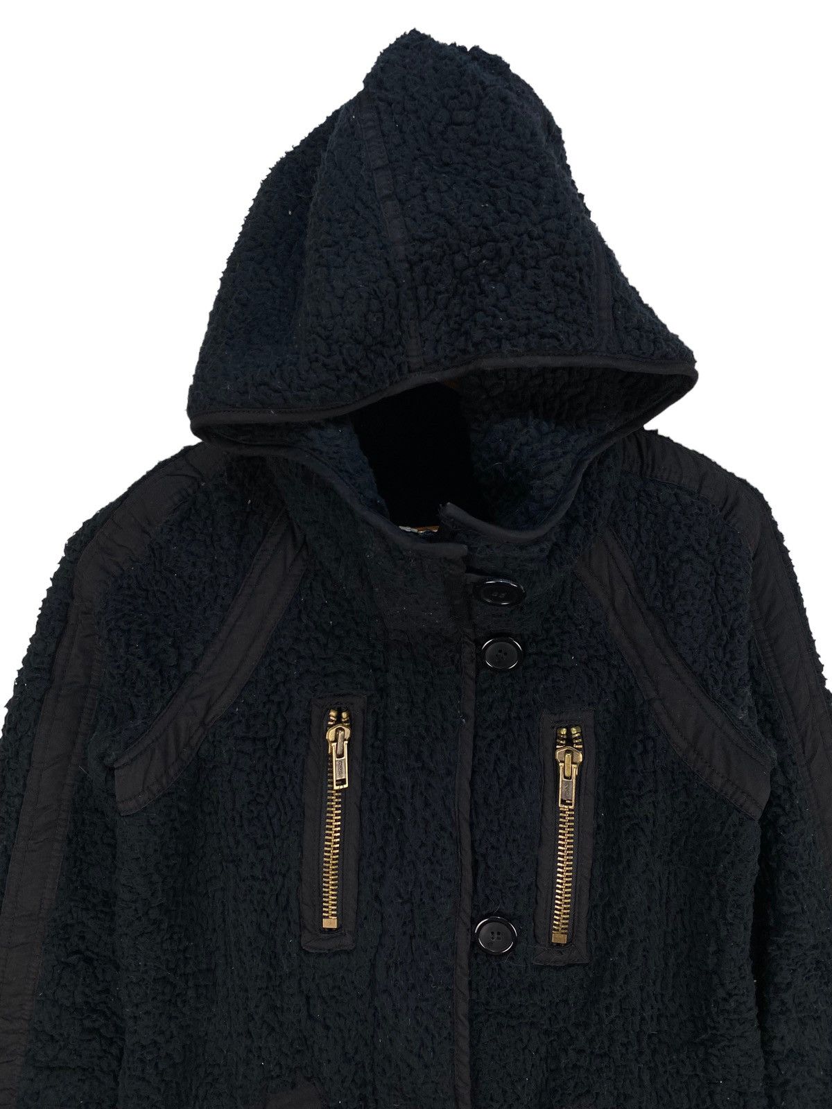If Six Was Nine Moussy Faux Fur Long Jacket Size XS / US 0-2 / IT 36-38 - 3 Thumbnail