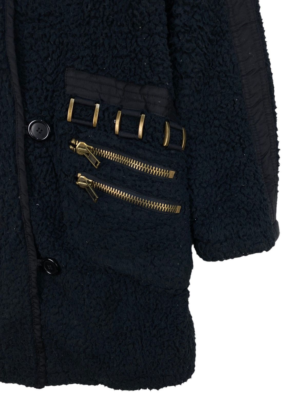 If Six Was Nine Moussy Faux Fur Long Jacket Size XS / US 0-2 / IT 36-38 - 4 Thumbnail