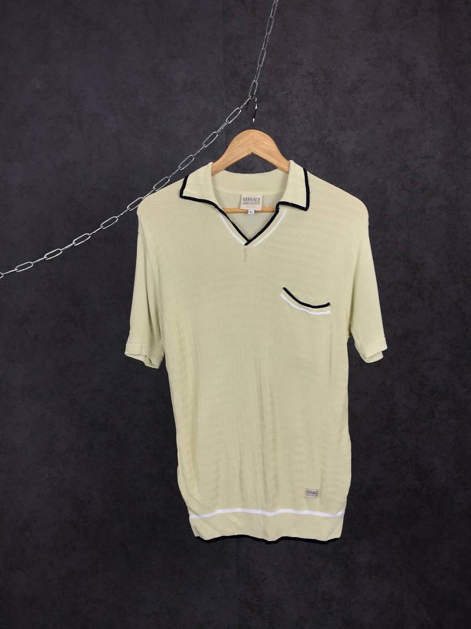 Versace Jeans Couture Versace Jeans Couture vintage rare luxury polo tee Size US L / EU 52-54 / 3 - 1 Thumbnail