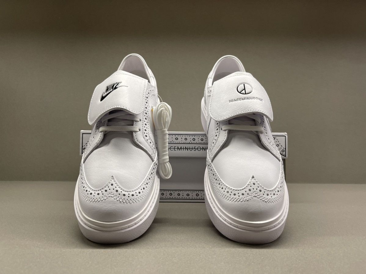 Nike × peaceminusone Nike Kwondo 1 G-Dragon Peaceminusone Triple White Size US 8.5 / EU 41-42 - 3 Thumbnail