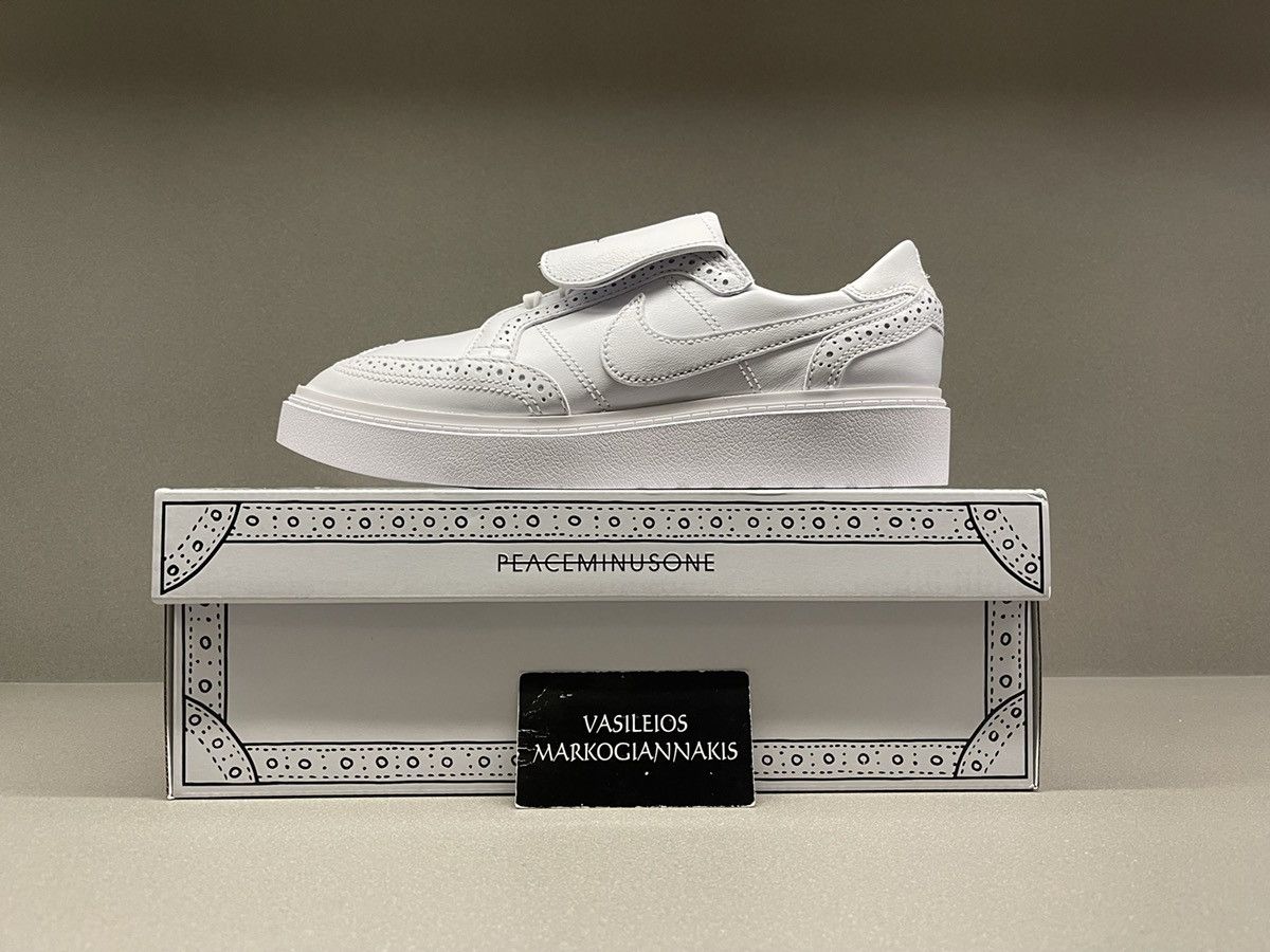 Nike × peaceminusone Nike Kwondo 1 G-Dragon Peaceminusone Triple White Size US 8.5 / EU 41-42 - 1 Thumbnail