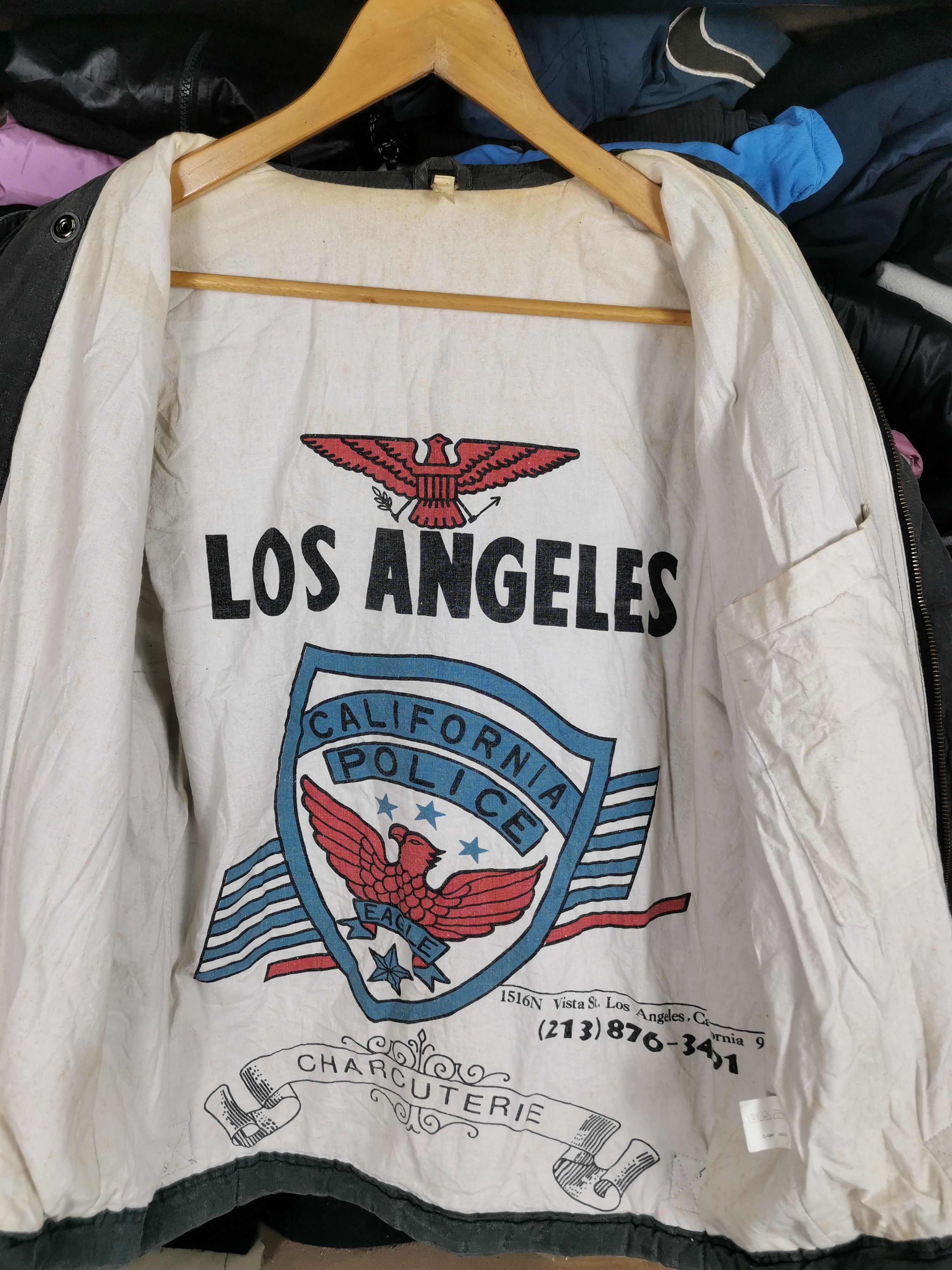 Los Angeles Apparel Vintage Los Angeles California Police Bomber Jacket Size US M / EU 48-50 / 2 - 2 Thumbnail
