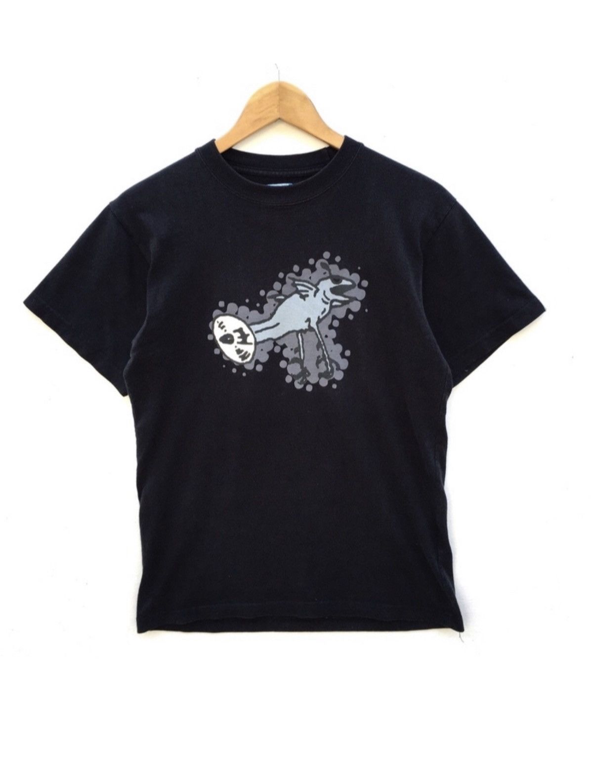 image of If Six Was Nine x Jun Takahashi Vintage 90's Undercover Jun Takashi Abstract Art Tee Tshirt in Blac