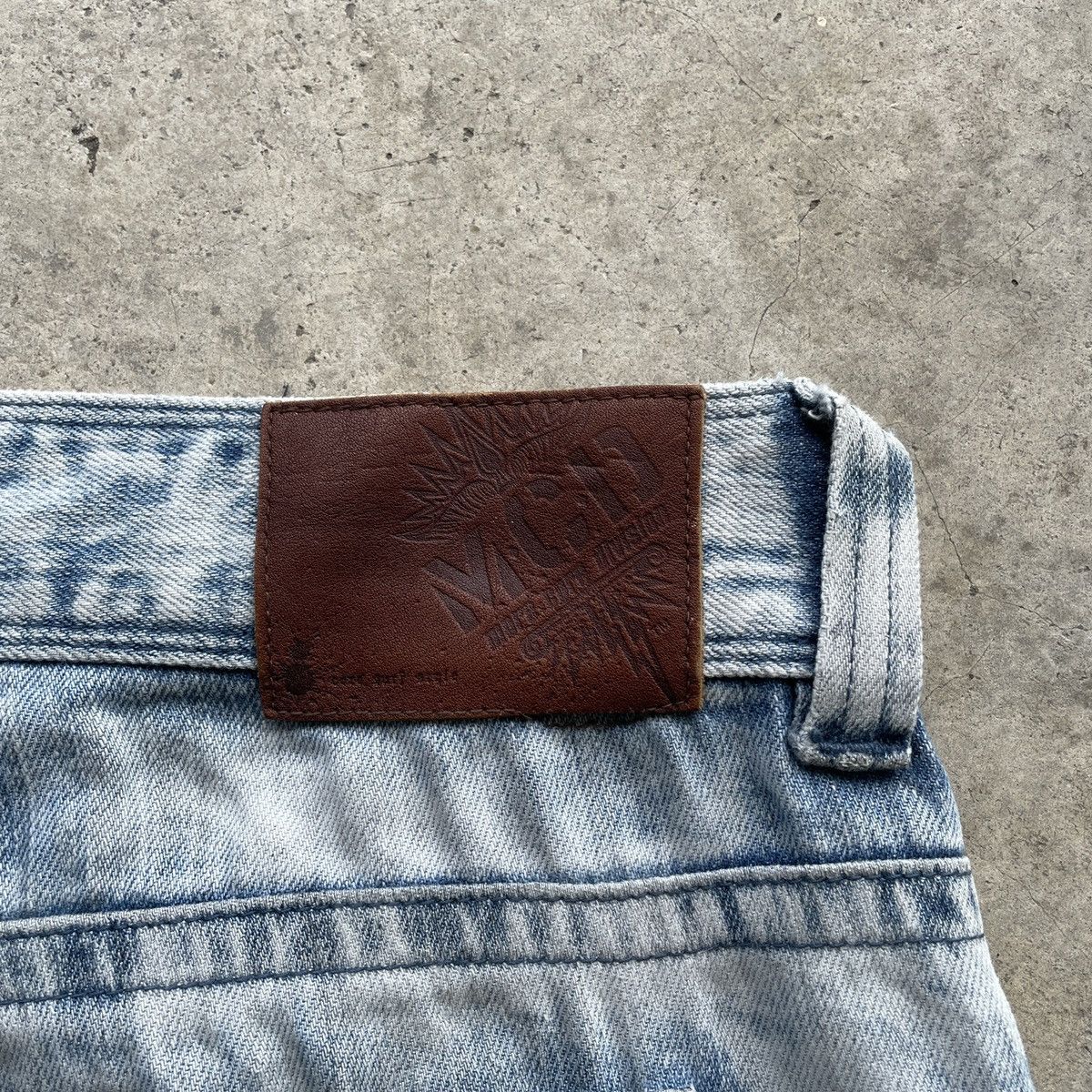 Japanese Brand Rare🔥 Vintage MCD Faded Embroidery Denim Pants Distressed Size US 33 - 11 Thumbnail