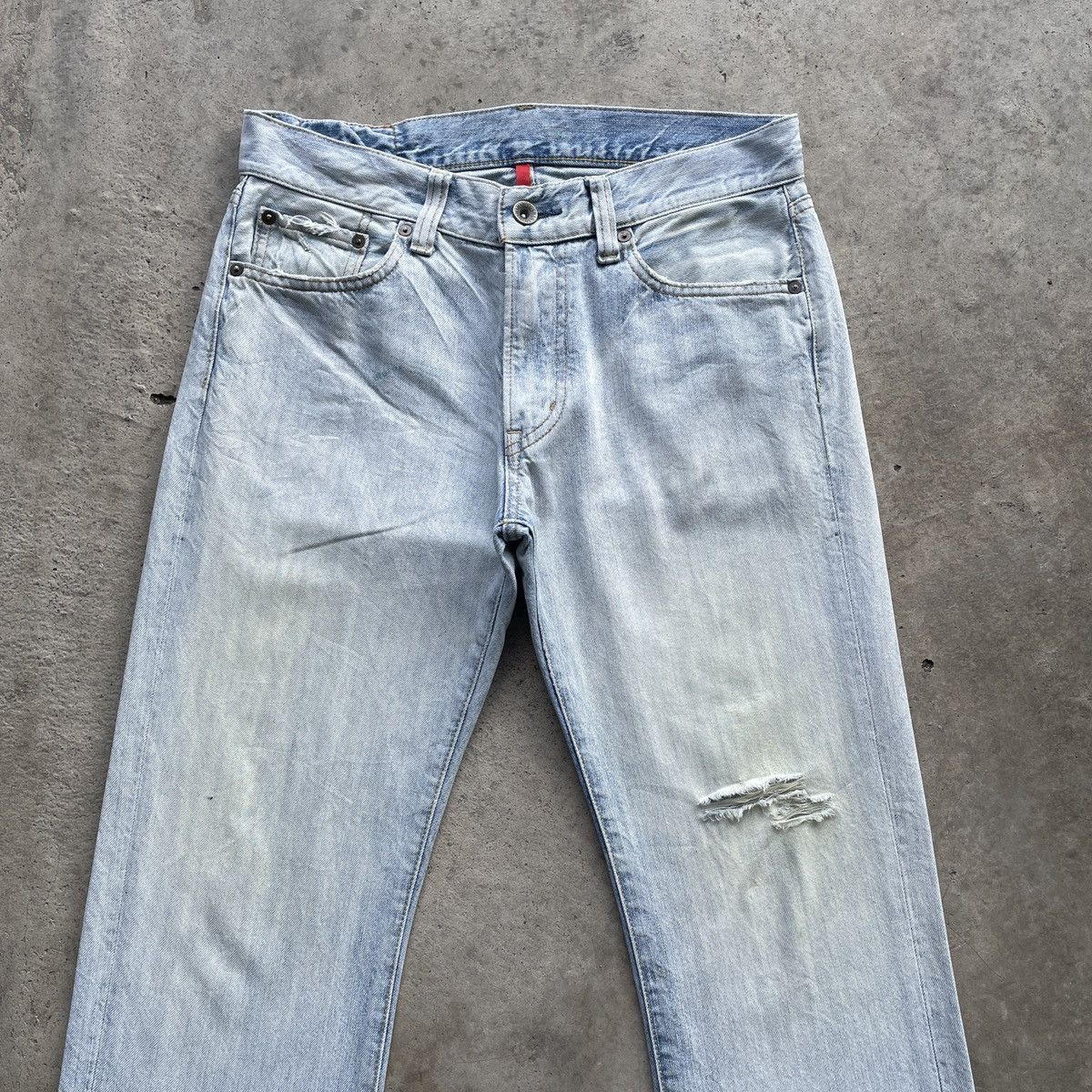 Japanese Brand W31x29🔥 Vintage Japanese Faded Distressed Denim Jeans Pants Size US 31 - 3 Thumbnail
